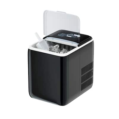 SUGIFT Black 44 lbs Portable Countertop Ice Maker Machine with Scoop