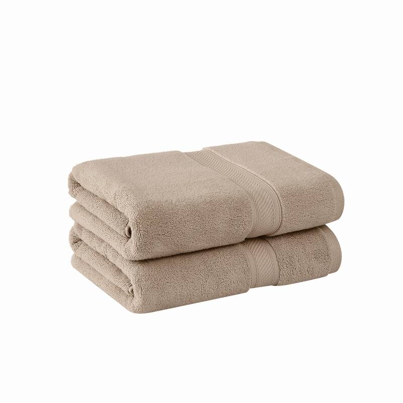 Royal Velvet Regal Plush Towel Collection - 2 Bath Sheets - Beige