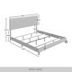 preview thumbnail 29 of 27, CraftPorch Corduroy 4-pieces Mid-Century Modern White Bed with Light Grey Furniture Bedroom Set