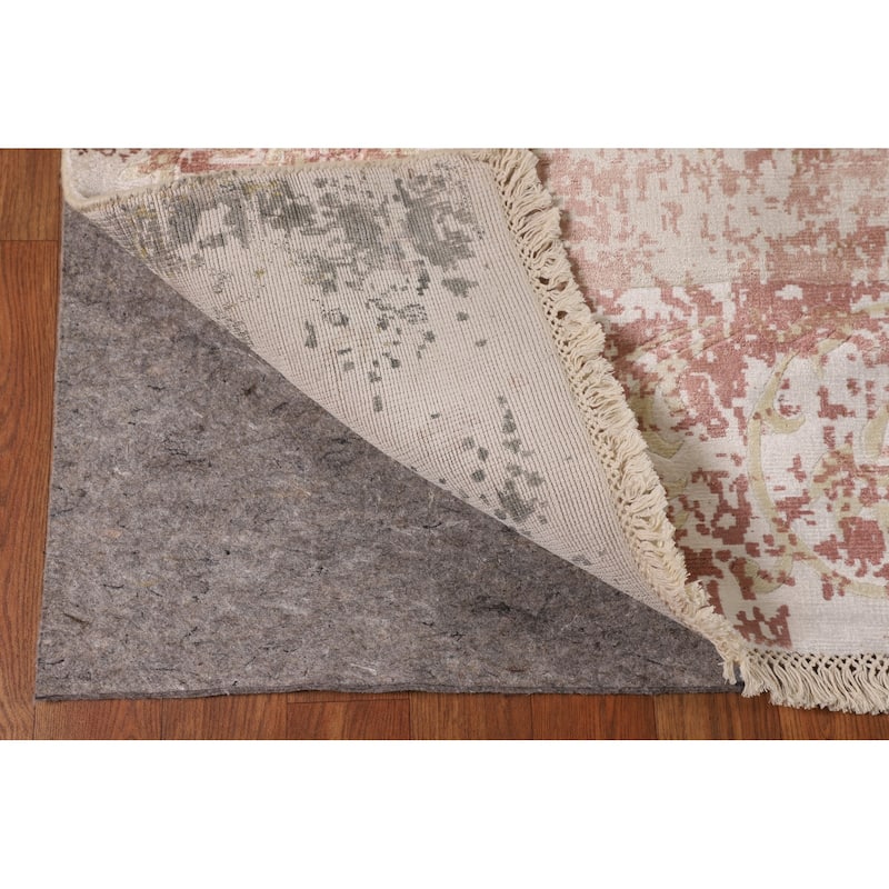 Contemporary / Abstract Area Rug Hand-Knotted Oriental Wool Carpet - 5'7" X 7'11"