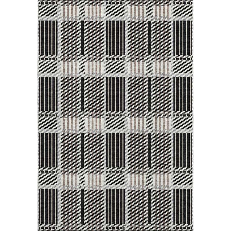 Premium Washable Super Soft Modern Plaid Mayfield Rug