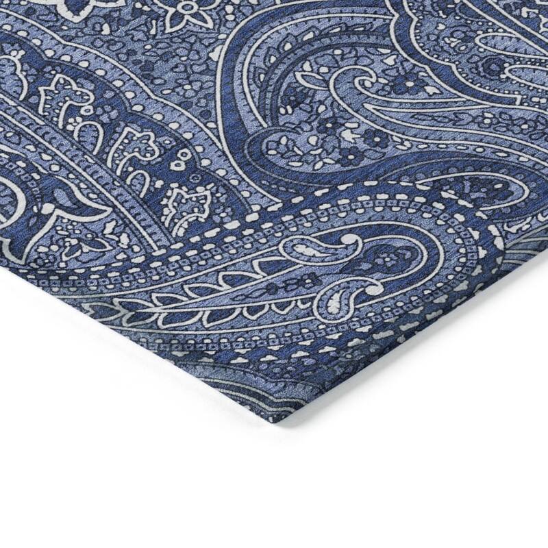HomeRoots Paisley Traditional Rectangle Outdoor Rug
