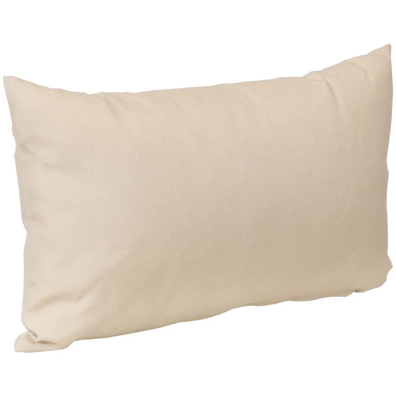 Sunnydaze 2 Outdoor Lumbar Throw Pillows - 12 x 20-Inch
