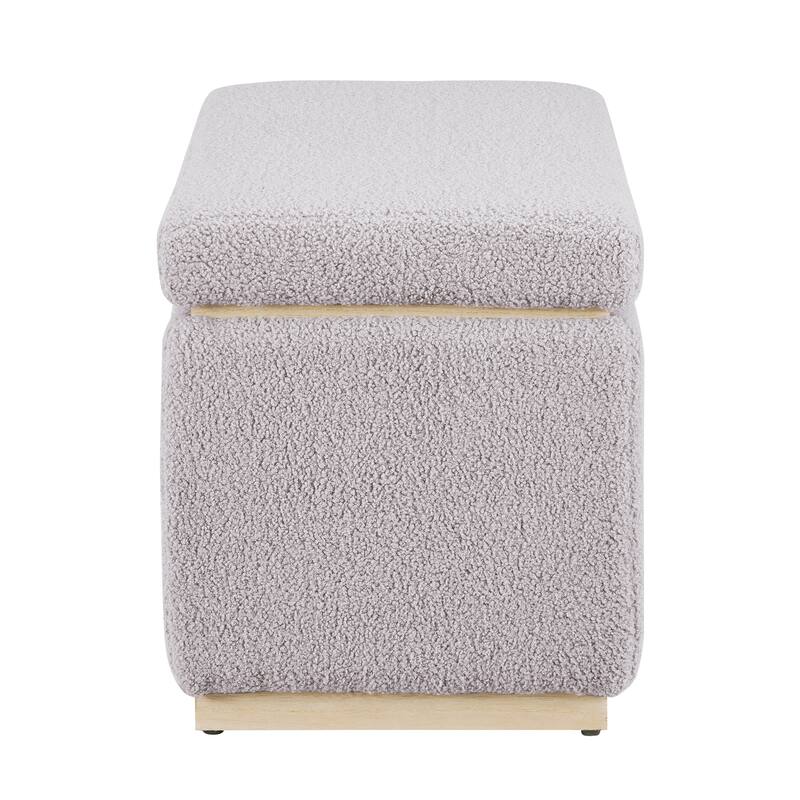 Rue Sherpa Rectangle Storage Ottoman