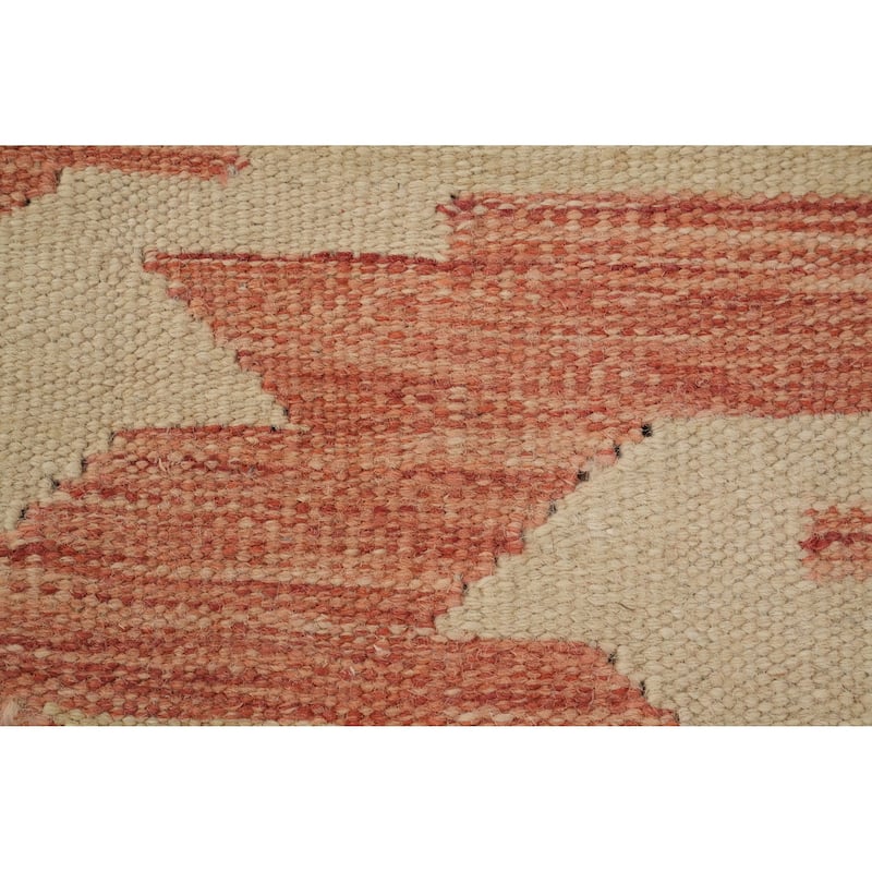 Hand Woven Oriental 100% Wool Carpet Southwestern Modern Multi-Colored Kilim Area Rug - 5' 1'' X 3' 5''