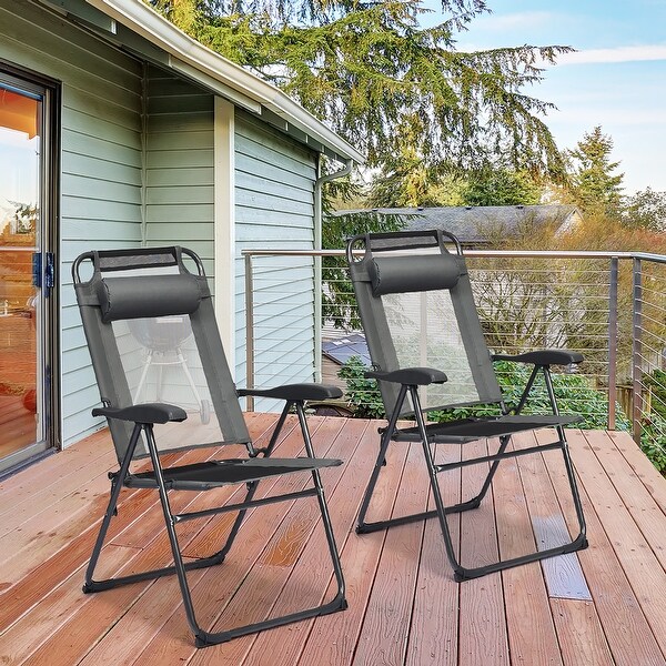 Folding mesh sales patio chairs