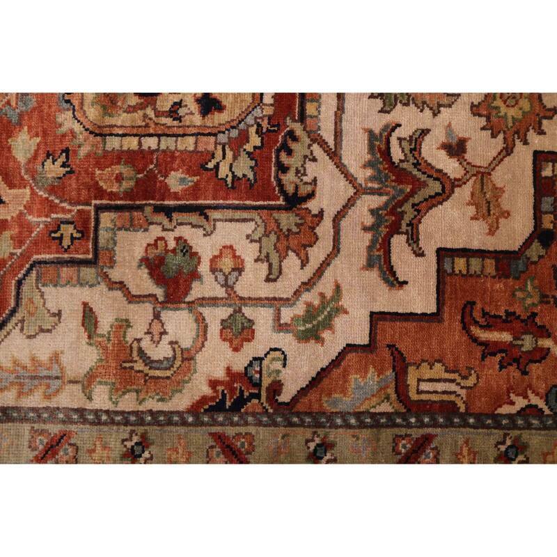 ECARPETGALLERY Hand-knotted Jules Sultane Ivory Wool Rug - 8'9 x 11'9