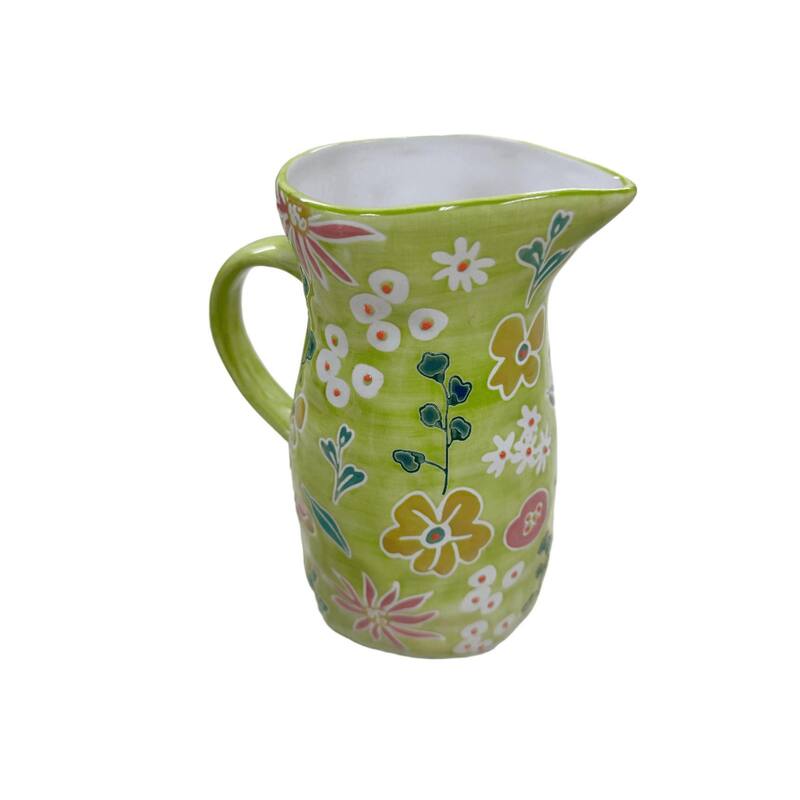 Euro Ceramica Primavera Handpainted Stoneware Pitcher - 50 oz