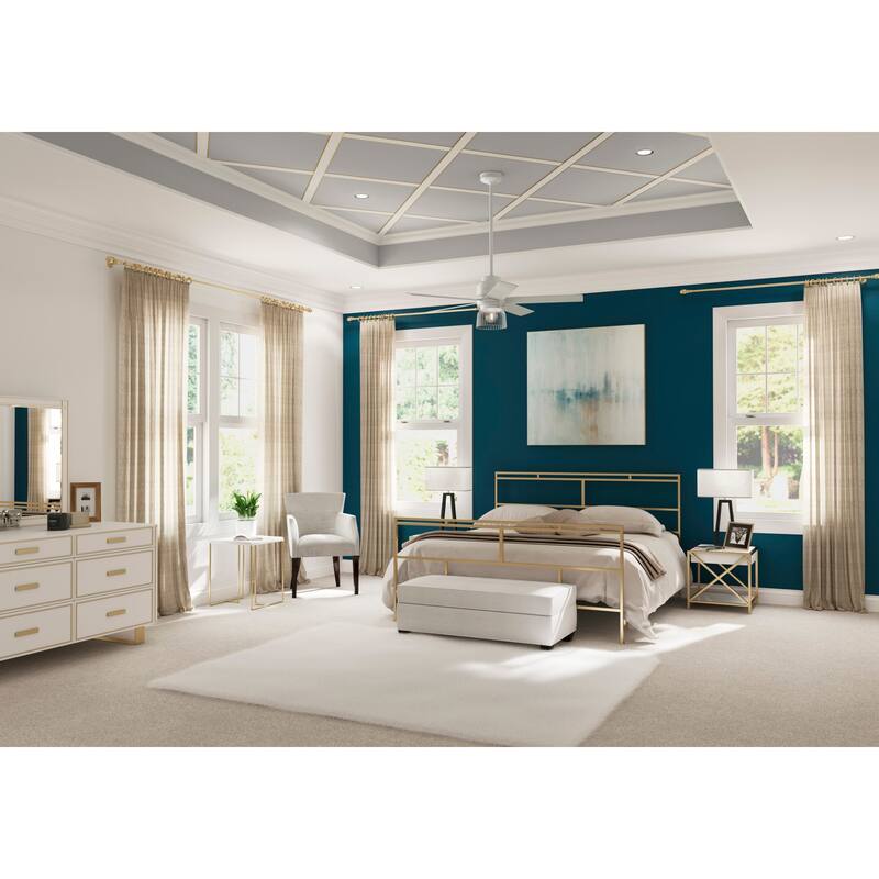 Hunter 52" Grove Park Ceiling Fan with LED Light Kit and Wall Control