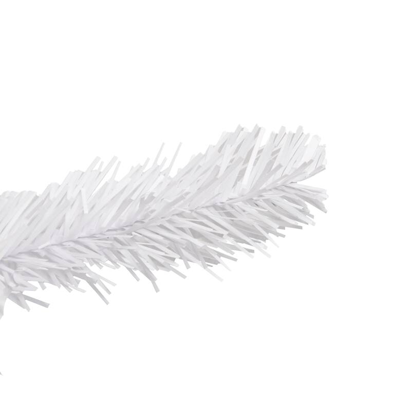 7.5' Rapids White Pine Pencil Artificial Christmas Tree, Clear Lights - 7.5 Foot