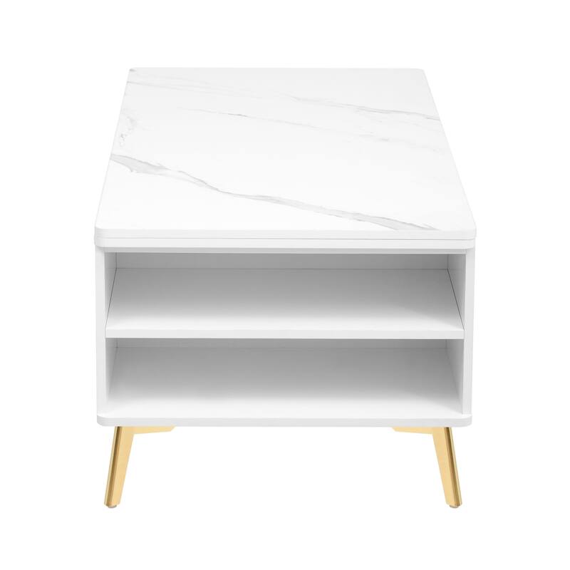 Lift Top Coffee Table with Drawers and Multi Functional Table