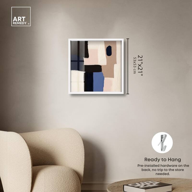 Blue Quietude II Shadowbox by Art Remedy