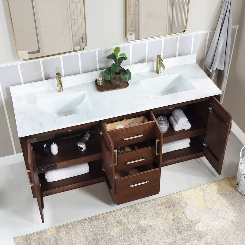 Miseno MV-NM-705772 San 72" Free Standing Double Basin Vanity Set with