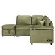preview thumbnail 20 of 79, 84.75" Sleeper Sofa Bed, 2 In 1 Pull Out Sofa Bed L Shape Couch With Storage Ottoman For Living Room, Bedroom Couch