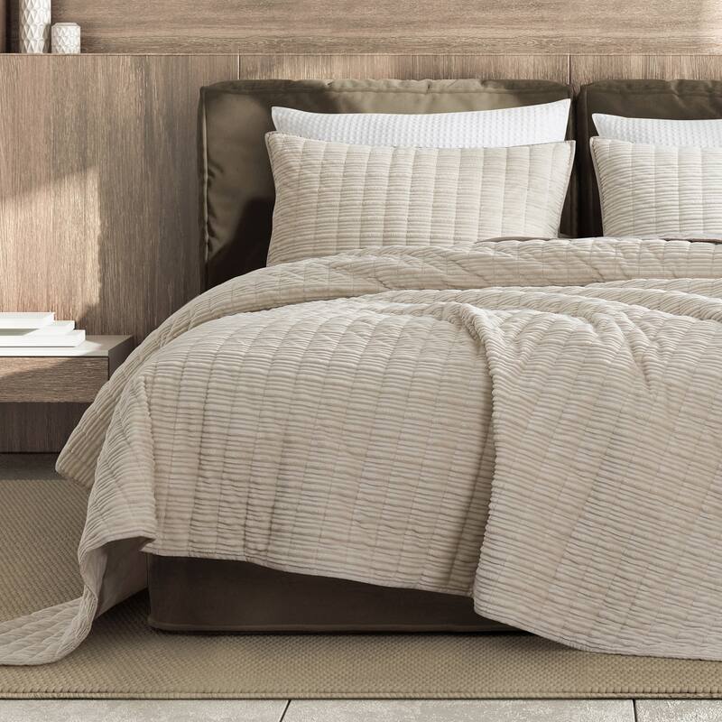 Wonderful Velvet 3 Piece Quilt Set