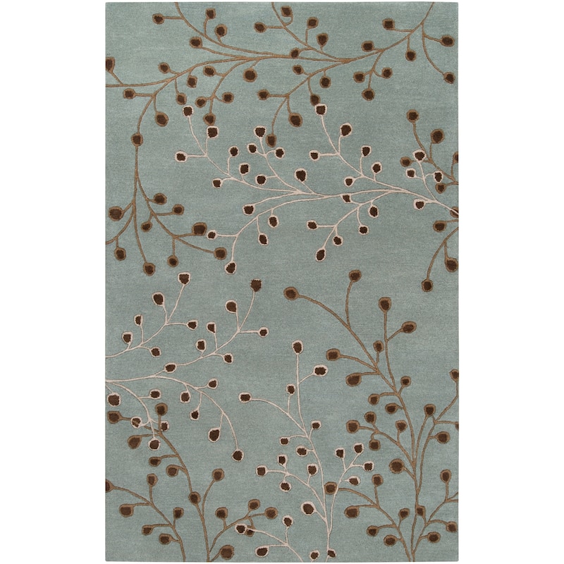 Sakura Handmade Transitional Floral Wool Area Rug