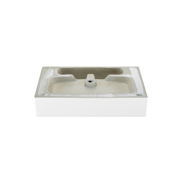 Claire Ceramic Console Sink White Basin Gold Legs