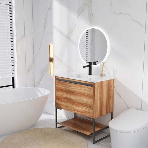 Tellara 32" Freestanding Bathroom Vanity Set with Ceramic Top