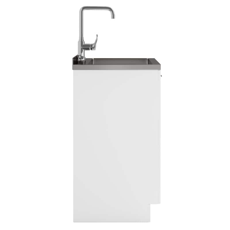 WYNDENHALL Bishop Laundry Cabinet with Faucet and Sink