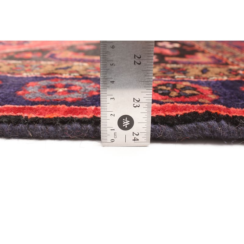 ECARPETGALLERY Hand-knotted Andelz Red Wool Rug - 4'3 x 6'9