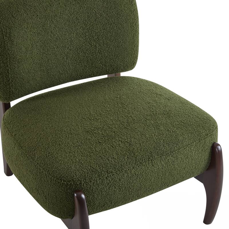 Modern Lounge Chair with Solid Wood Frame, Perfect for Living Room, Bedroom, or Office