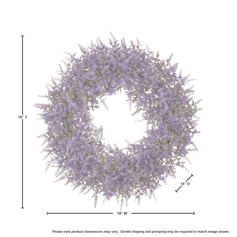 Lavender Garden Wreath 18"