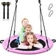 preview thumbnail 3 of 22, Trekassy 700lbs 40" Round Tree Swing with Handles for Kids 900D Oxford Waterproof 2pcs Tree Hanging Straps