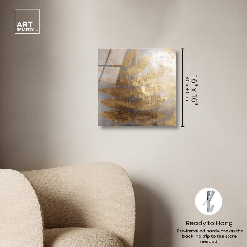 Golden Canopy (II) Acrylic by Art Remedy, Ready to Hang