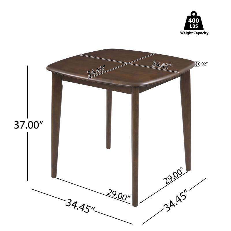 Christopher Knight Home - Modern 5-Piece Wooden Counter Height Dining Table Set with 4 Upholstered Slat Back Stools