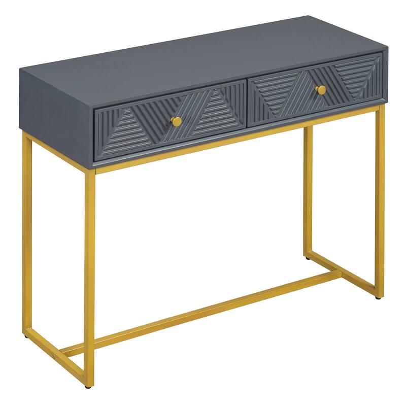 Modern Sleek Console Table with Storage