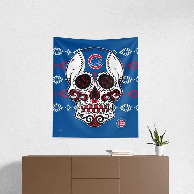 MLB Candy Skull Printed Wall Hanging