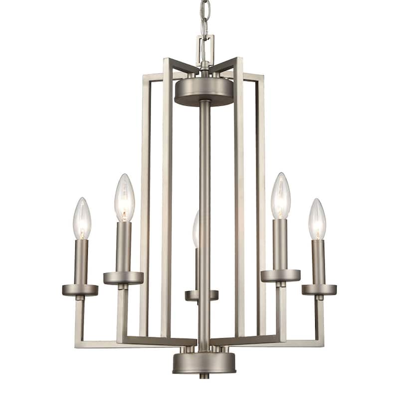 Elk Home West End Brushed Nickel Metal 6 Light Chandelier - Brushed Nickel