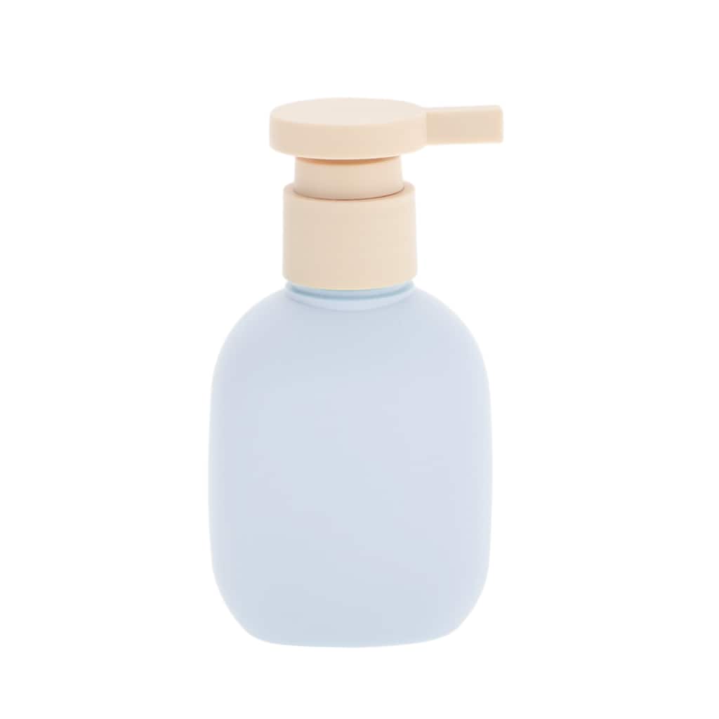 Pressure Pump Flat Soap Dispenser for Bathroom 1 Pc - Blue