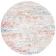 preview thumbnail 9 of 10, SAFAVIEH Calista Shag Oltiana Abstract 1-inch Thick Rug 6'7" Round - Ivory/Beige - Round