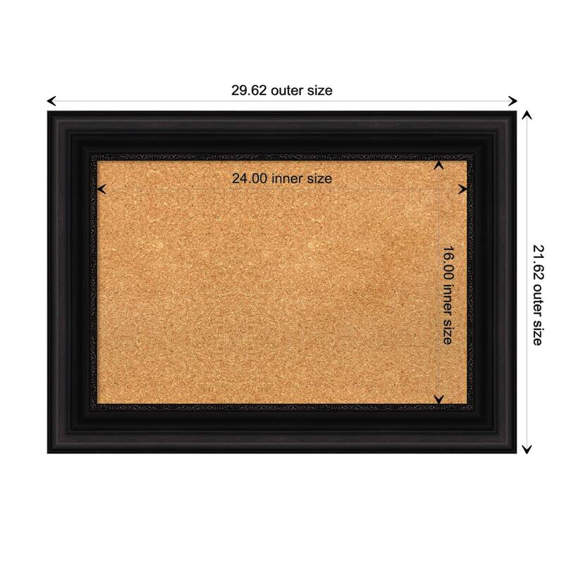 Parlor Framed Cork Bulletin Memo Board