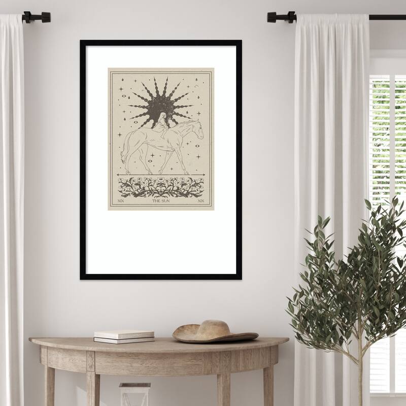The Sun by Nktn Wood Framed Wall Art Print