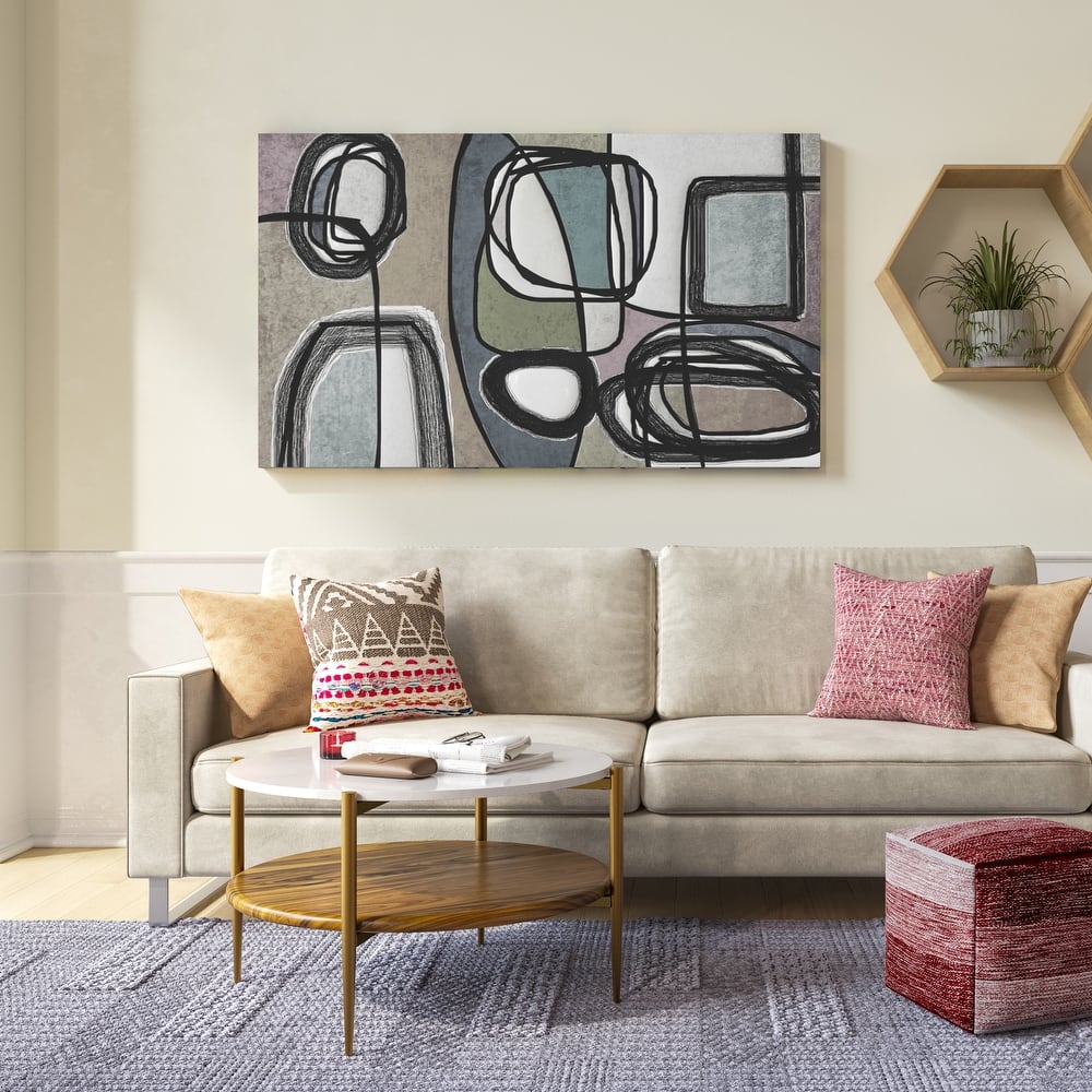 WYNDENHALL Fleetwood Round Coffee Table in White/Natural - 30" d x 30" w x 17" h