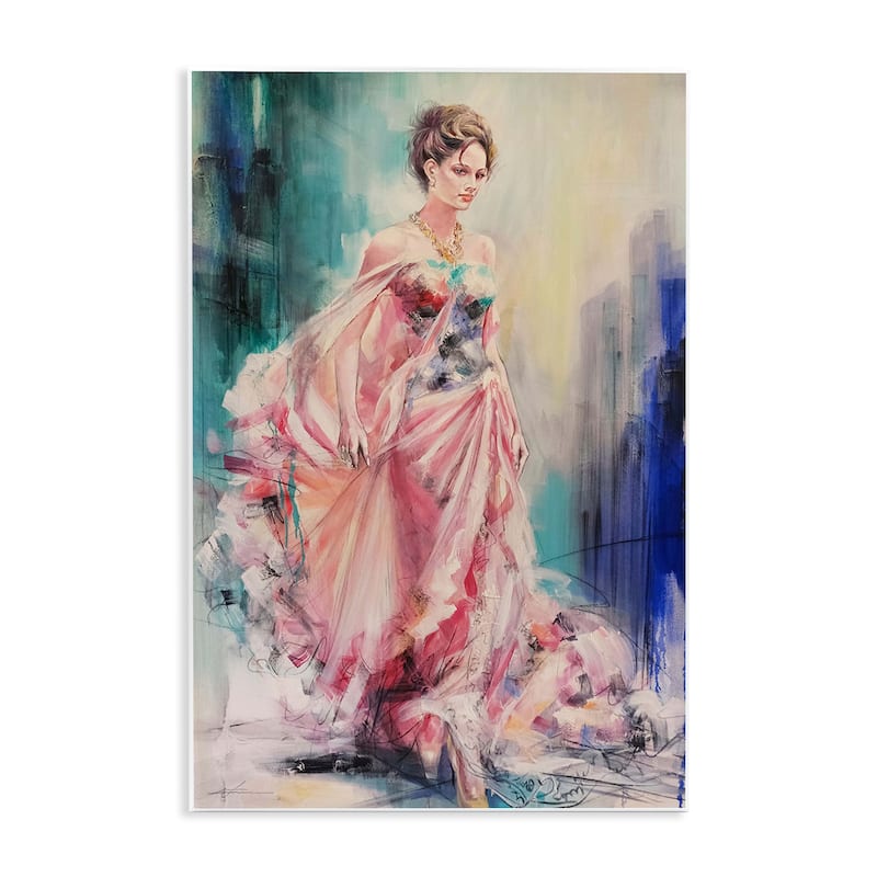 Stupell Sophisticated Woman in Dress Wall Plaque Art Design By Lucille Lee - 13 x 19
