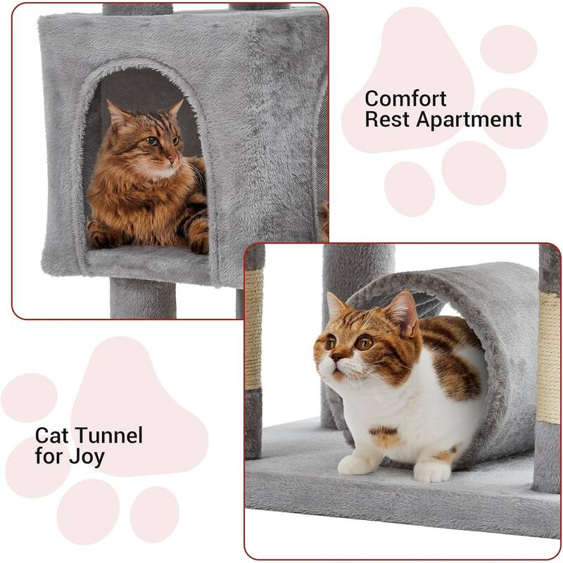 Cat Tree for Large Cats 67 Inches,Multi-Level Cat Tower with Scratching Posts