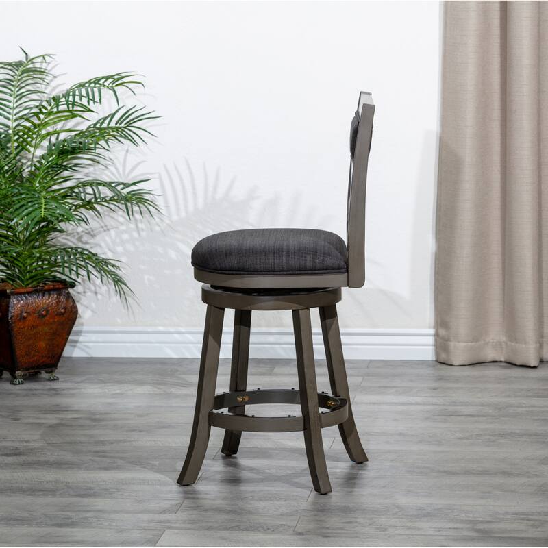 30" Bar Height X-Back Swivel Stool