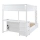 preview thumbnail 13 of 57, Full-Over-Full Bunk Bed with Twin size Trundle, Storage and Desk,with USB and 3 Plugs