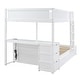 preview thumbnail 33 of 106, Roomfitters Twin/Full Bunk Bed with Twin Trundle, Built-in Storage, Desk, Sturdy Wooden Frame, Functional and Space-Saving