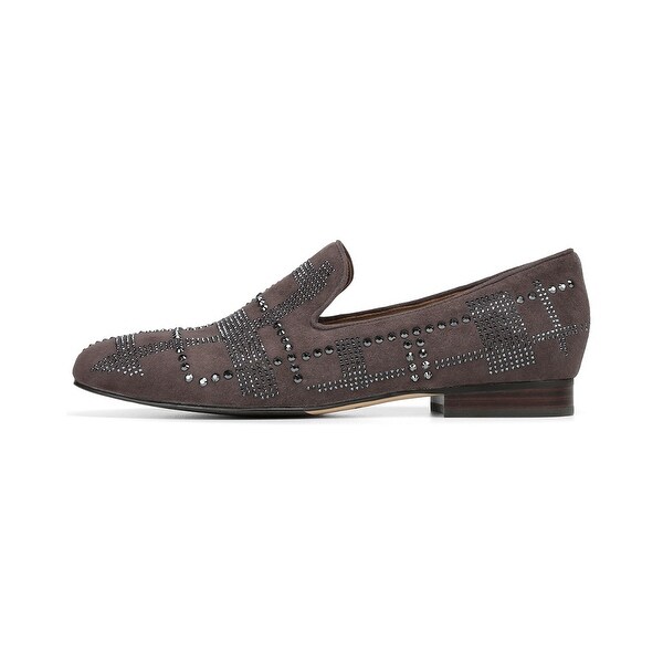 donald pliner suede loafer