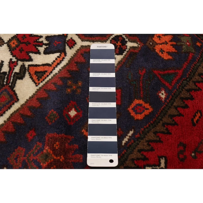 ECARPETGALLERY Hand-knotted Andelz Navy Wool Rug - 3'1 x 5'2
