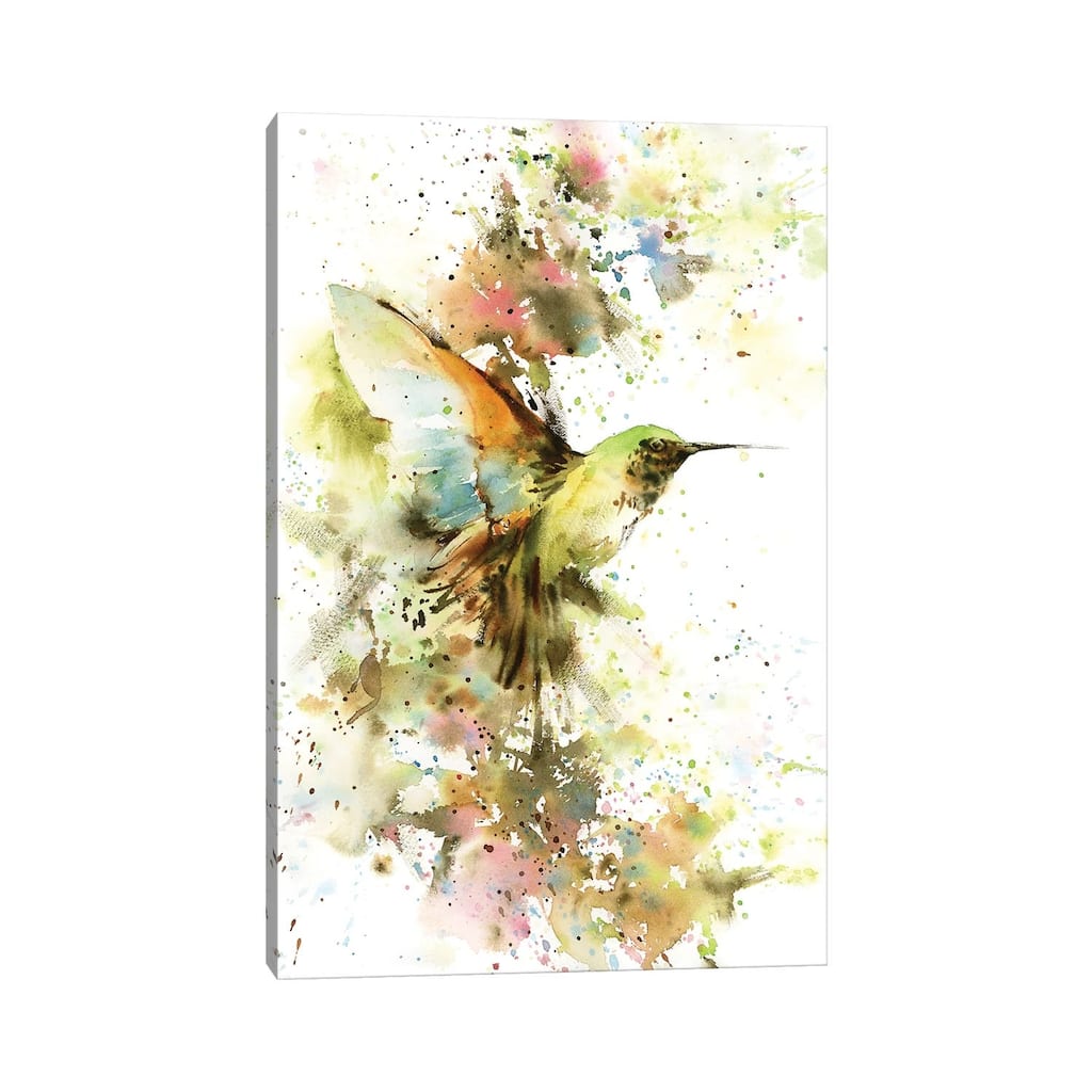 iCanvas "Hummingbird In Summer Colors" by Sophie Rodionov Canvas Print