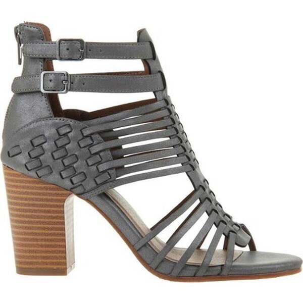 womens grey heeled sandals