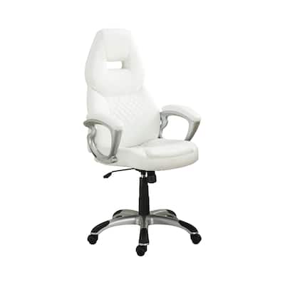 Adjustable Height Office Chair in White