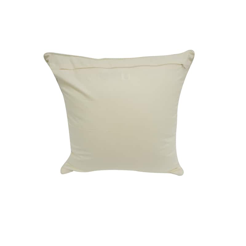 Home&Manor Templin Vintage Raw Silk Pillow 18"