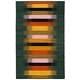 preview thumbnail 14 of 24, SAFAVIEH Handmade Flatweave Dhurries Collette Modern Wool Rug 4' x 6' - Brown/Yellow - Rectangle