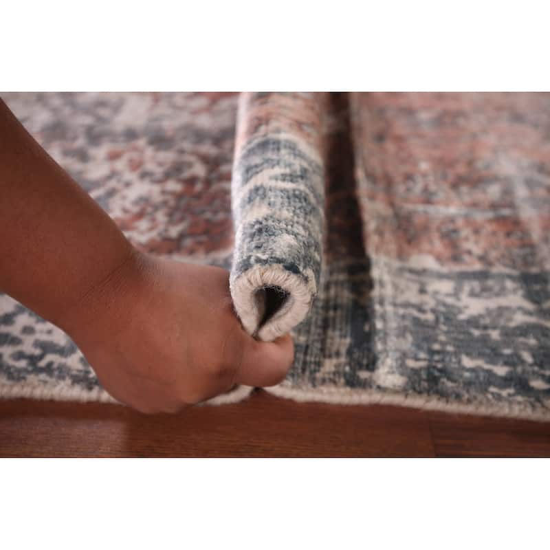 Contemporary Abstract Indian Foyer Rug Handmade Wool Carpet - 2'7"x 4'10"